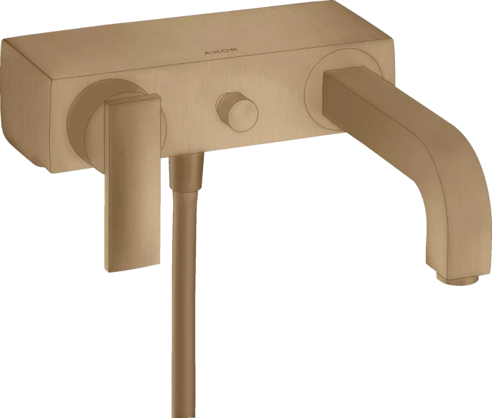 Hansgrohe Citterio Einhebel-Wannenmischer Aufputz mit Hebelgriff brushed bronze