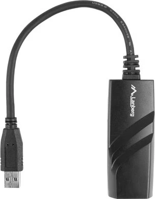 Lanberg NC-1000-01 Gigabit LAN-Adapter, RJ-45, USB-A 3.0 [Stecker]