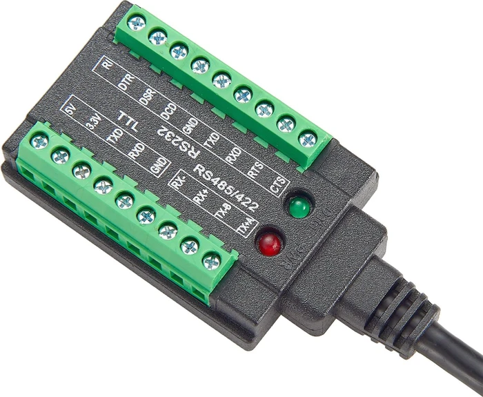 Exsys USB zu 1S Seriell RS-232/422/485/TTL Kabel mit Terminal Block, 1m