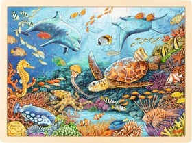 Goki Einlegepuzzle Unser Garten über und unter der Erde