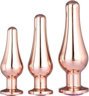 Dream Toys Gleaming Love Anal Plug-Set 12.7cm rosegold, 3-tlg.