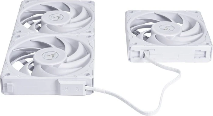 Lian Li Uni Fan P28, weiß, Lüftersteuerung, 120mm, 3er-Pack