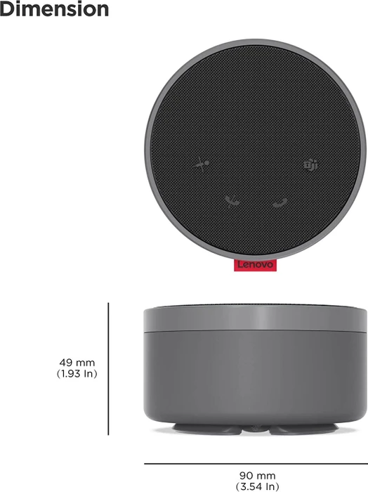 Lenovo Go Wired Speakerphone grau