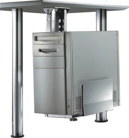 Neomounts CPU-D200SILVER PC-Halterung, Untertischmontage, silber