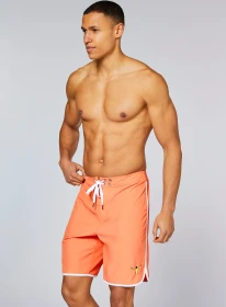 Chiemsee 4-Way-Stretch und Kontrastpaspeln Badeshorts melon (Herren)