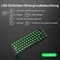 Dierya DK61SE, 60%, schwarz, LEDs grün, BLUE Switches, USB, DE Vorschaubild