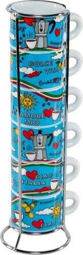 Bialetti Espressotassen-Set Ciao Italia, 6-tlg. (CIAOITA03)