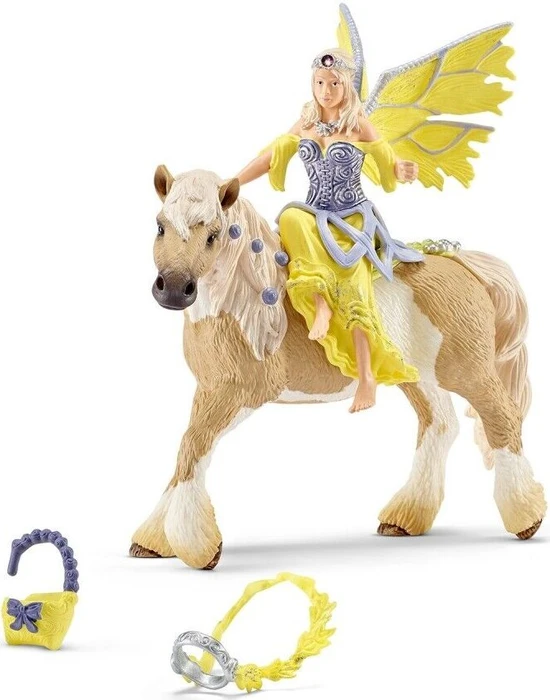 Schleich Bayala - Sera in festlicher Kleidung, reitend