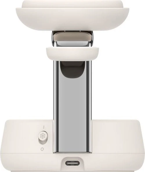 Belkin UltraCharge Pro Magnetische 3-in-1-Ladestation mit Qi2 (25W) beige