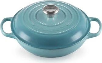 Le Creuset Gourmet-Profitopf Bräter aus Gusseisen rund 26cm 2.2l karibik