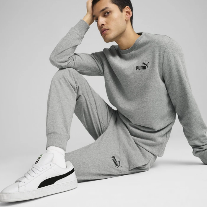 Puma Essentials No. 1 Logo Trainingshose lang medium grey heather (Herren)