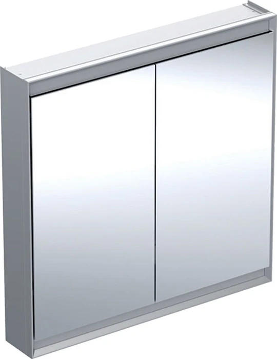 Geberit ONE Spiegelschrank ComfortLight, 2 Türen, AP-Montage, 90cm, Aluminium eloxiert