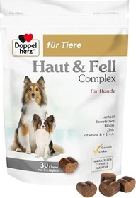 Doppelherz für Tiere Haut & Fell für Hunde Chews, 30 Stück
