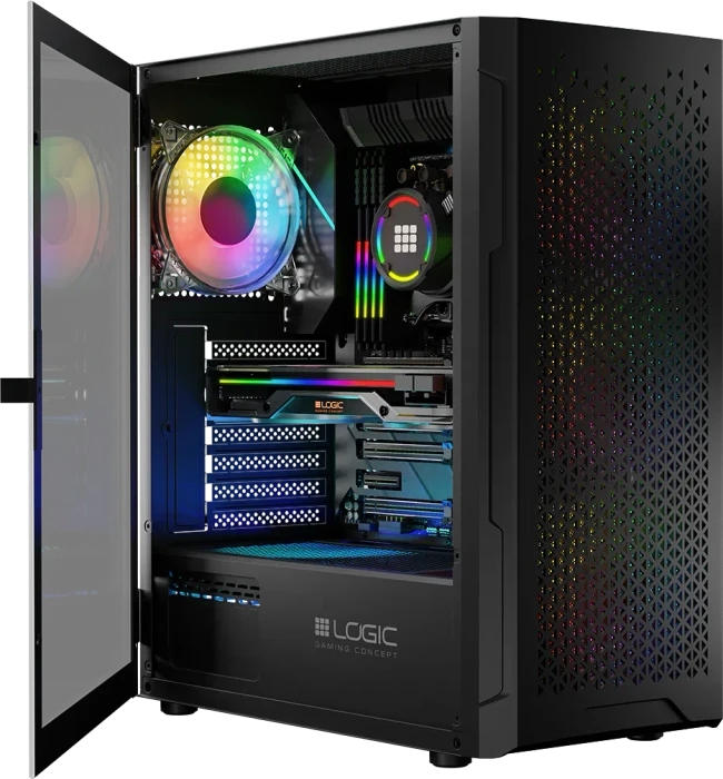 Logic Concept Aramis ARGB Midi Black, Glasfenster