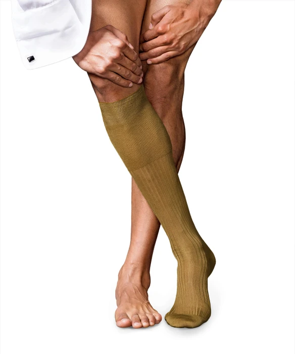 Falke No. 10 Pure Fil d'Écosse Socken brass (Herren)