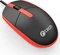 C-Tech WM-10R Wired Mouse schwarz/rot, USB Vorschaubild