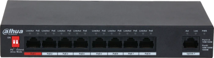 Dahua PFS30 Desktop Switch, 10x RJ-45, 96W Hi-PoE