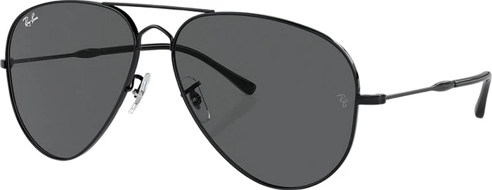Ray-Ban RB3825 Old Aviator 58mm polished black/dark grey