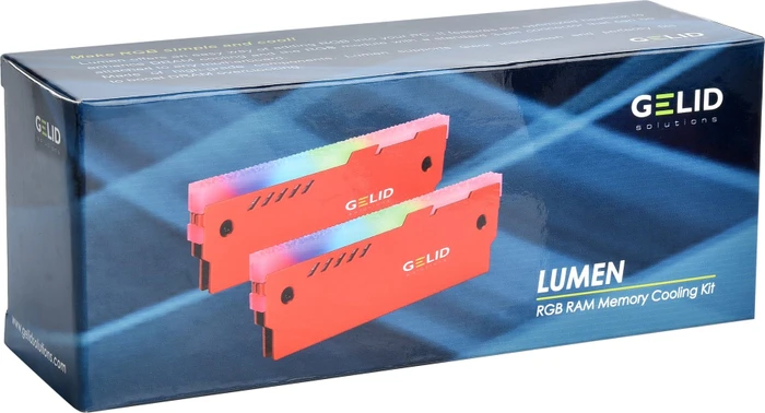 Gelid Solutions Lumen Red, RGB, RAM-Kühler, 2er-Pack