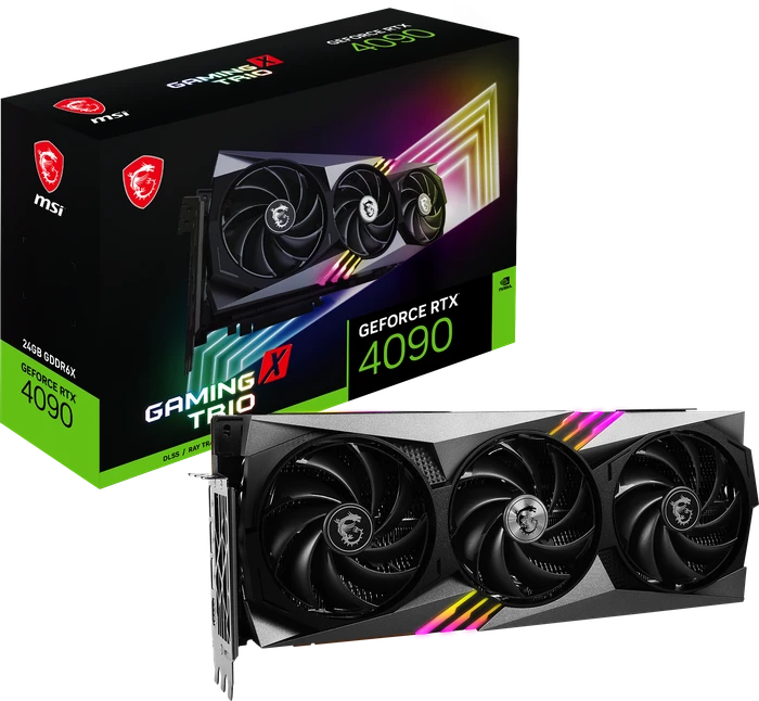 MSI GeForce RTX 4090 Gaming X Trio 24G, 24GB GDDR6X, HDMI, 3x DP