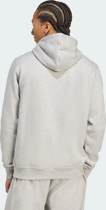 adidas Trefoil Essentials Hoodie medium grey heather/white (Herren)