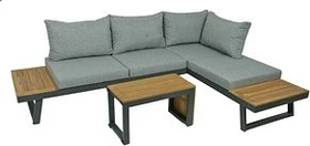 Garden Pleasure Felice Lounge-Set grau,   3-tlg.