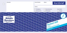 Avery-Zweckform Kurzbrief, 99x210mm, 100 Blatt