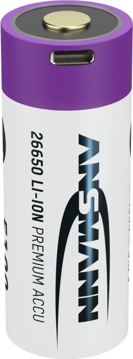 Ansmann Li-Ion 26650 5000mAh mit USB-C