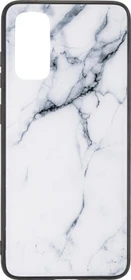 Peter Jäckel Commander Glas Back Cover Marble für Samsung Galaxy S20 weiß