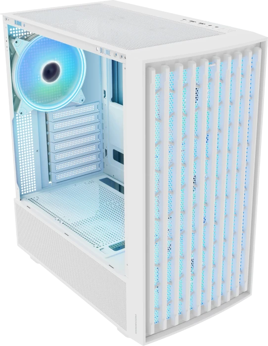 Modecom Breeze ARGB Flow White, Glasfenster