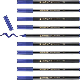 edding 1340 Pinselstift blau, 10er-Pack