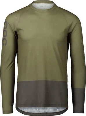 POC MTB Pure LS Trikot langarm epidote green/sylvanite grey (Herren)
