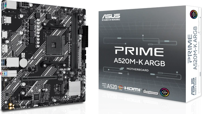 ASUS Prime A520M-K ARGB (AMD AM4)