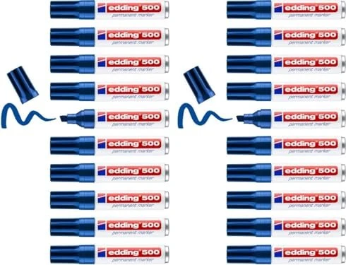 edding 500 Permanentmarker blau, 10er-Pack