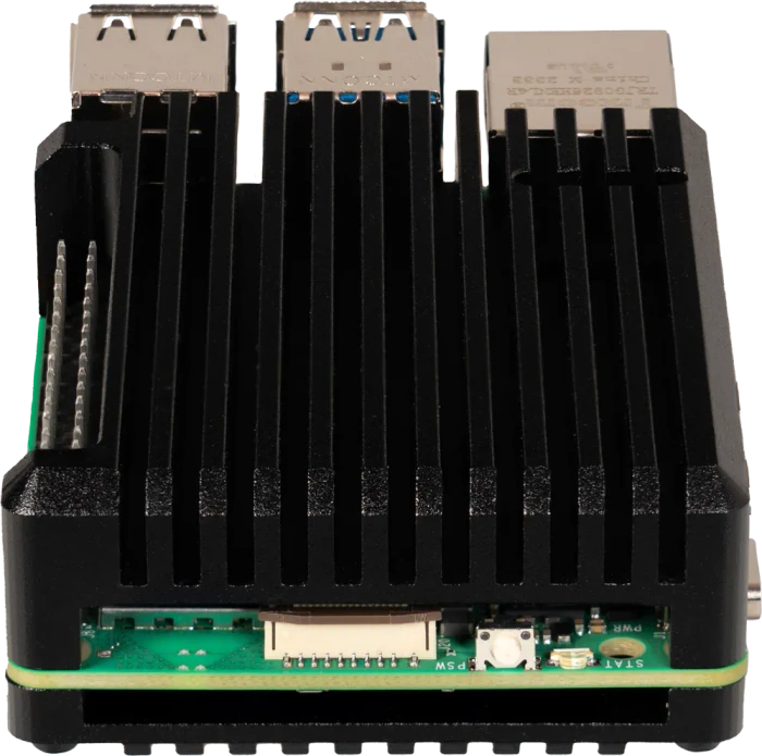 Joy-iT Aluminiumgehäuse für Raspberry Pi 5, schwarz