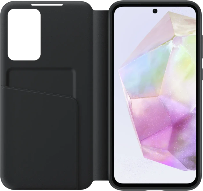 Samsung Smart View Wallet Case für Galaxy A35 5G schwarz