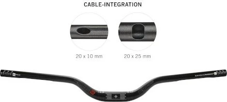 Ergotec I 31.8mm/50mm/5° up/12° back Riser Lenker 780mm schwarz