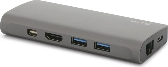 LMP USB-C Travel Dock, 9-Port, USB-C 3.0 [Stecker], space gray