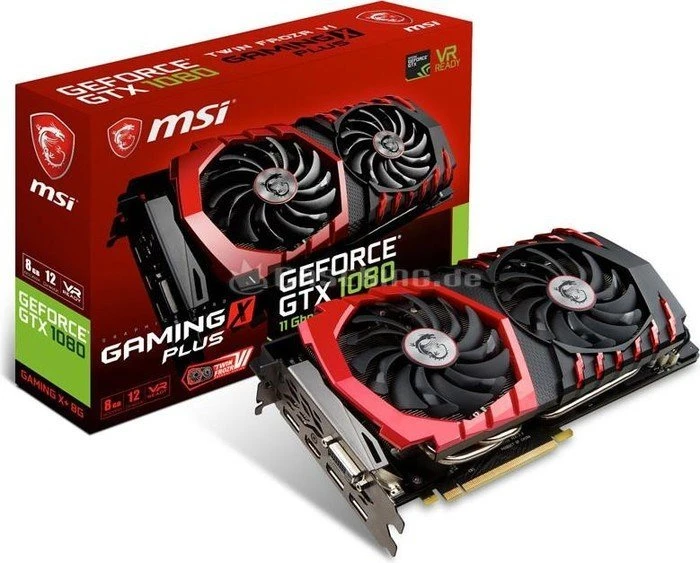 MSI GeForce GTX 1080 Gaming X+ 8G, 8GB GDDR5X, DVI, HDMI, 3x DP