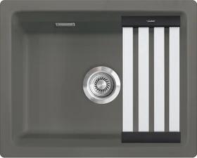 systemceram Kara 57 F/o Einbau Becken mittig mit Ablauffernbedienung lava