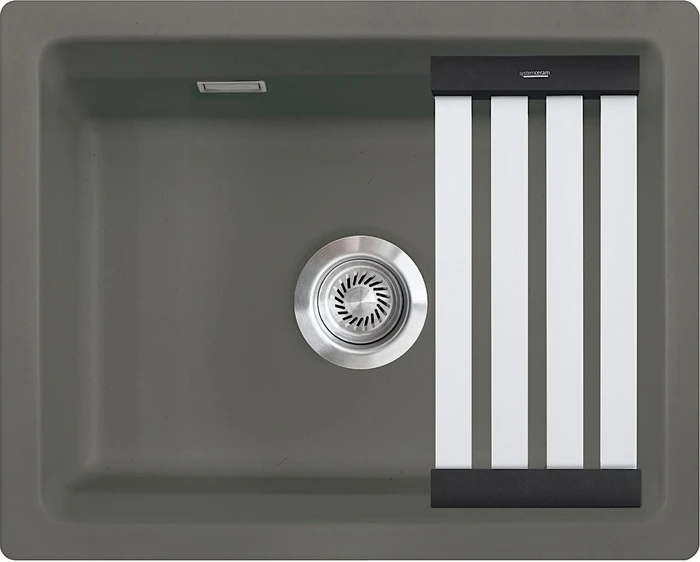 systemceram Kara 57 F/o Einbau Becken mittig lava