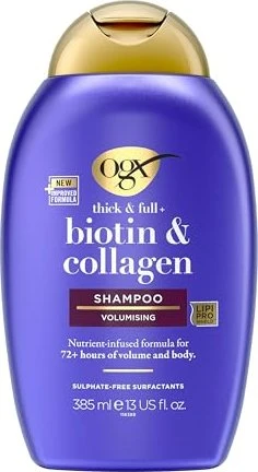 OGX Thick & Full + Biotin & Collagen Shampoo, 385ml