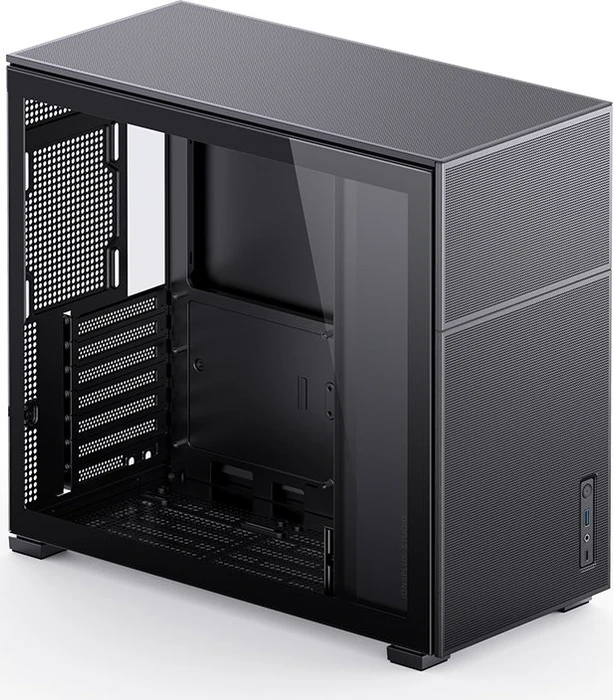 Jonsbo D41 Mesh Black, schwarz, Glasfenster