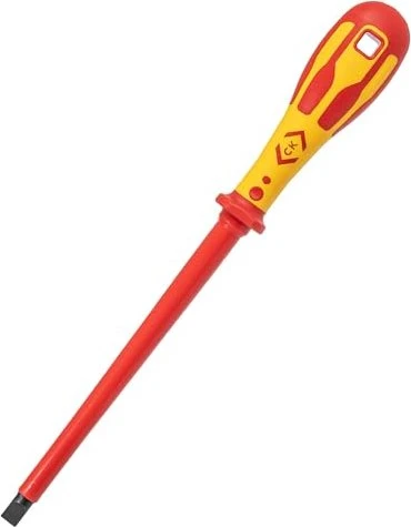 C.K Tools T49144-100 Dextro VDE Schlitz Schraubendreher, 10x200mm