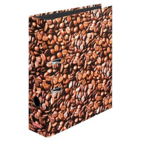 Herlitz maX.file Ordner 2-Ring mit Motiv, 80mm, A4, Kaffee