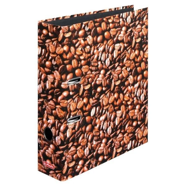 Herlitz maX.file Ordner 2-Ring mit Motiv, 80mm, A4, Kaffee