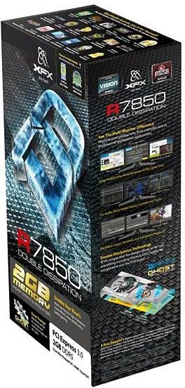 XFX Radeon HD 7850 DD, 2GB GDDR5, 2x DVI, HDMI, 2x mDP