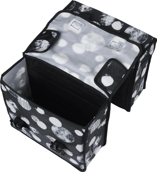 Basil Mara XL Doppeltasche Gepäcktasche schwarz/grau