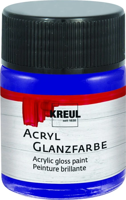 Kreul Acryl Glanzfarbe, dunkelblau, 50ml