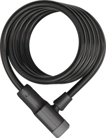 ABUS Primo 5510K/180 + Halter SR Spiralkabelschloss, Schlüssel schwarz